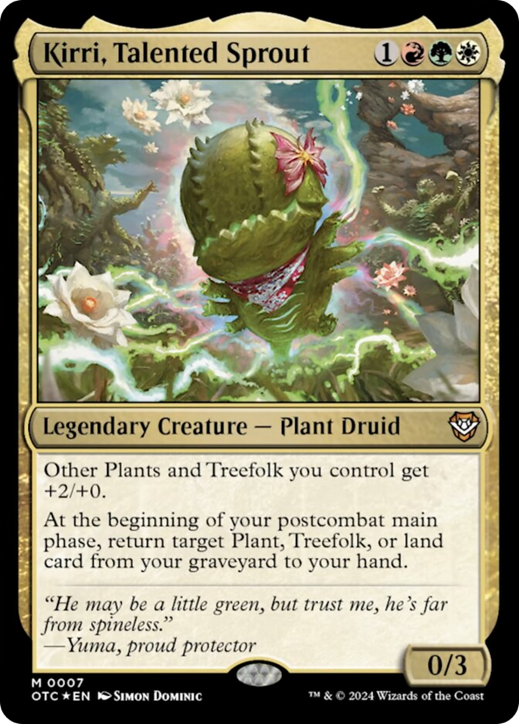 Kirri, Talented Sprout [Outlaws of Thunder Junction Commander] | Good Games Cannington