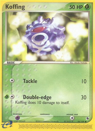 Koffing (54/109) [EX: Ruby & Sapphire] | Good Games Cannington