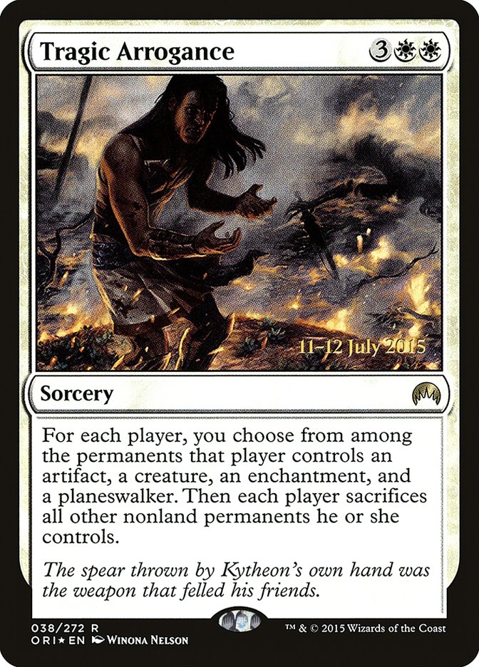 Tragic Arrogance [Magic Origins Prerelease Promos] | Good Games Cannington