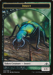 Saproling // Insect Double-Sided Token [Guilds of Ravnica Guild Kit Tokens] | Good Games Cannington