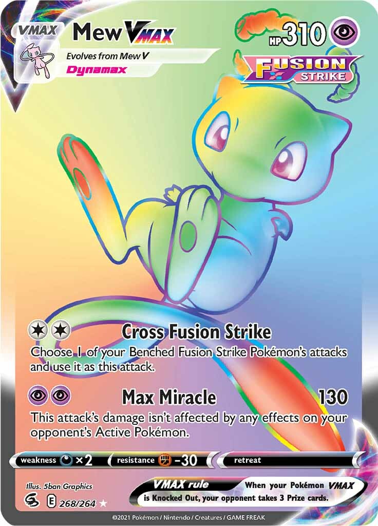 Mew VMAX (268/264) [Sword & Shield: Fusion Strike] | Good Games Cannington