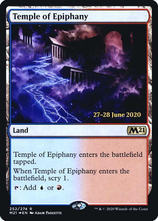 Temple of Epiphany [Core Set 2021 Prerelease Promos] | Good Games Cannington