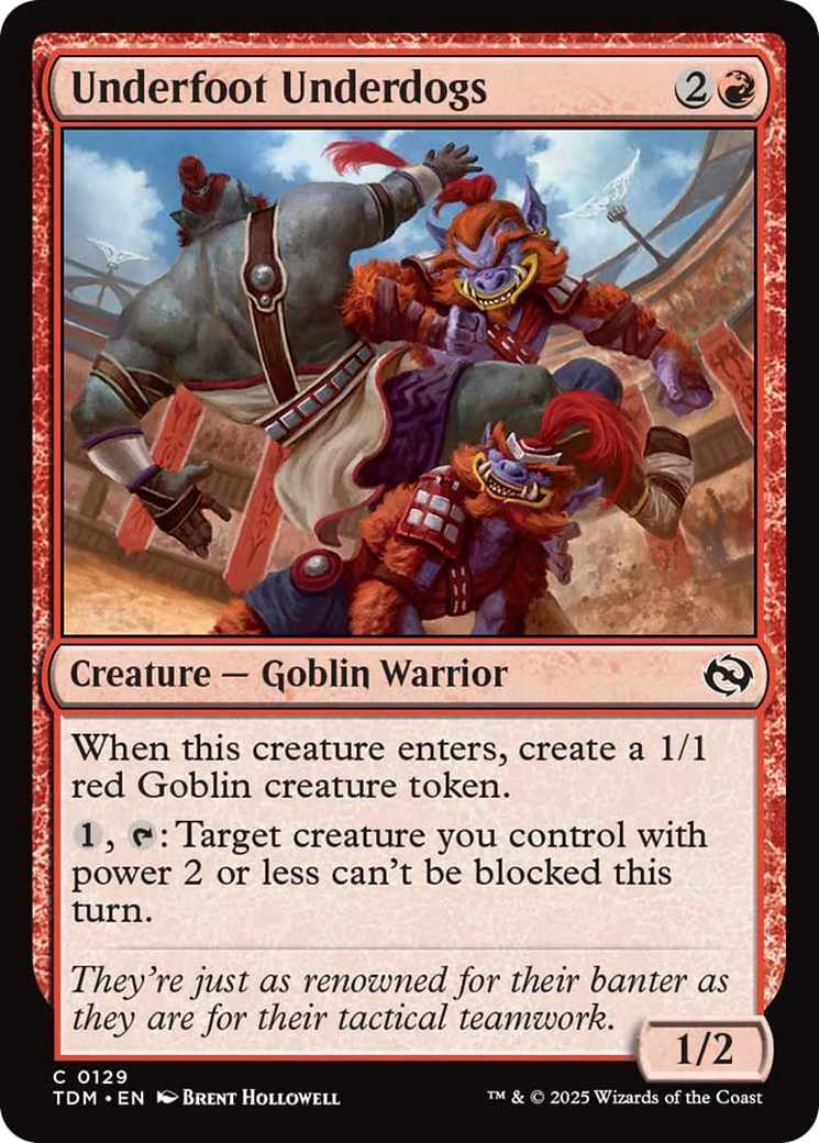 Underfoot Underdogs [Tarkir: Dragonstorm] | Good Games Cannington