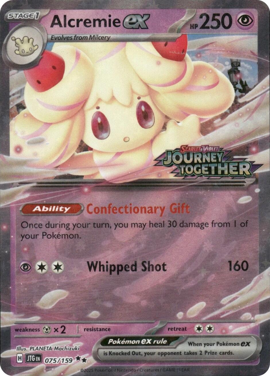 Alcremie ex (075/159) (Journey Together Stamped) [Miscellaneous Cards] | Good Games Cannington