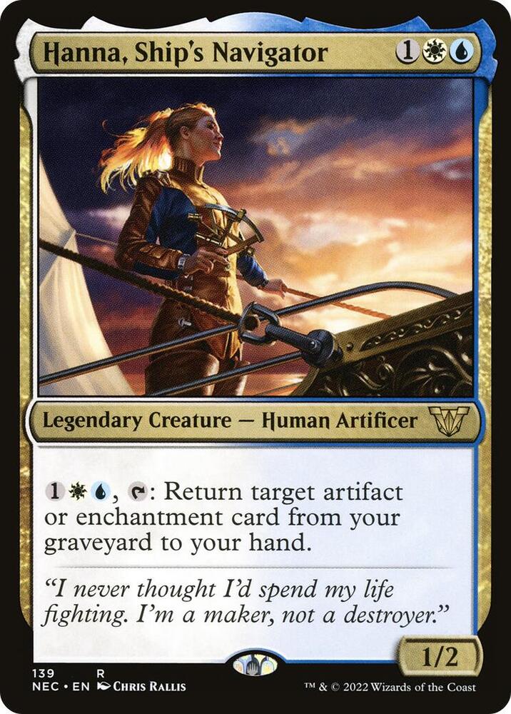 Hanna, Ship's Navigator 139/38 (Commander: Kamigawa: Neon Dynasty)  | Good Games Cannington