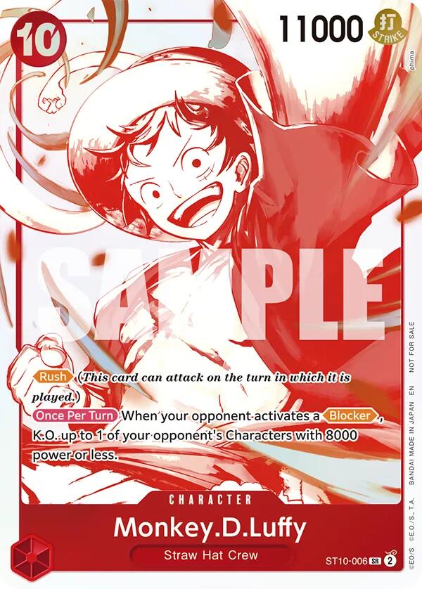 Monkey.D.Luffy (ST10-006) (3rd Anniversary Treasure Campaign Pack) [One Piece Promotion Cards] | Good Games Cannington