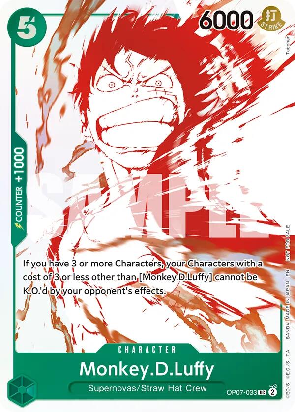 Monkey.D.Luffy (OP07-033) (3rd Anniversary Treasure Campaign Pack) [One Piece Promotion Cards] | Good Games Cannington