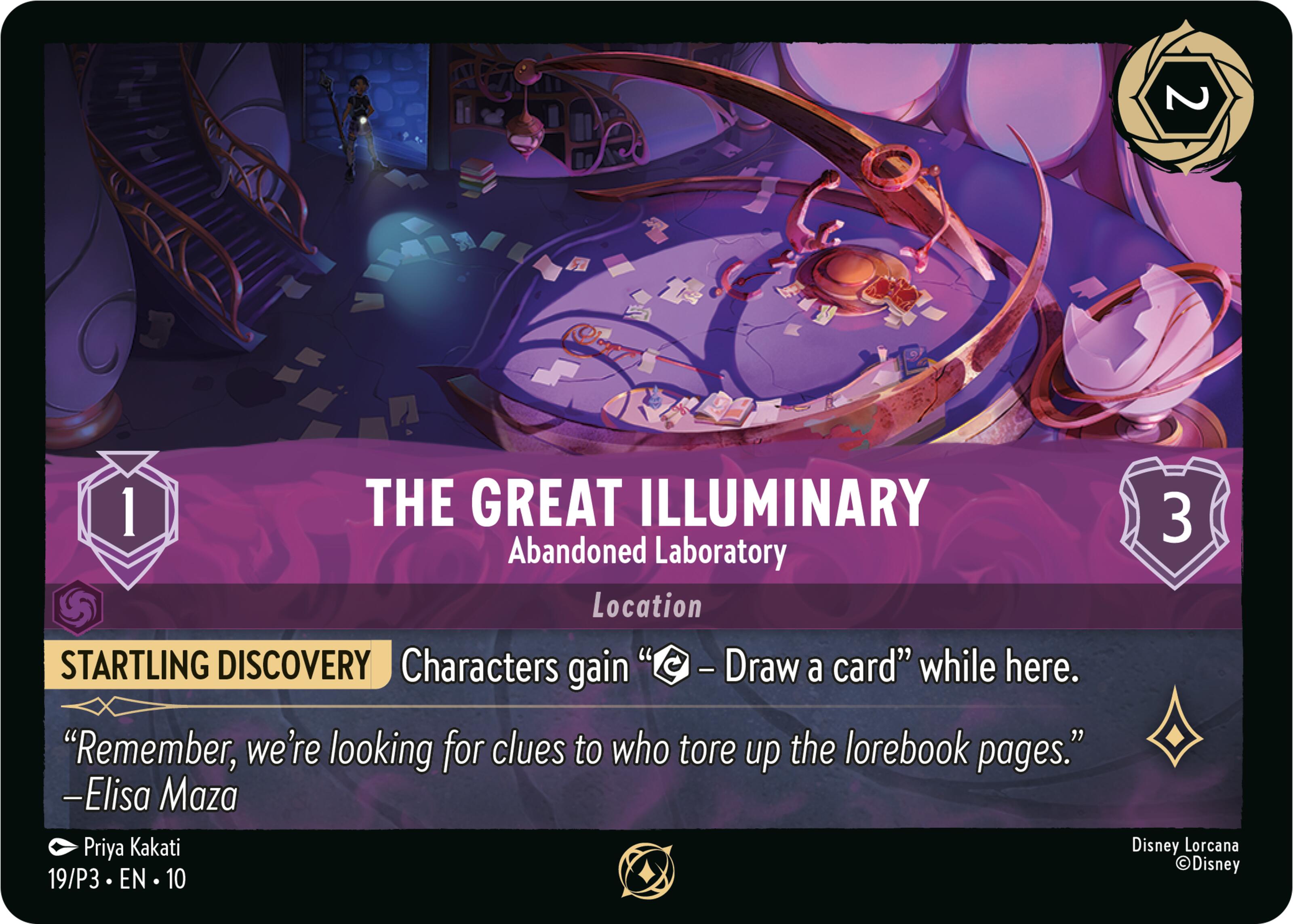The Great Illuminary - Abandoned Laboratory (19) [Promo Cards] | Good Games Cannington