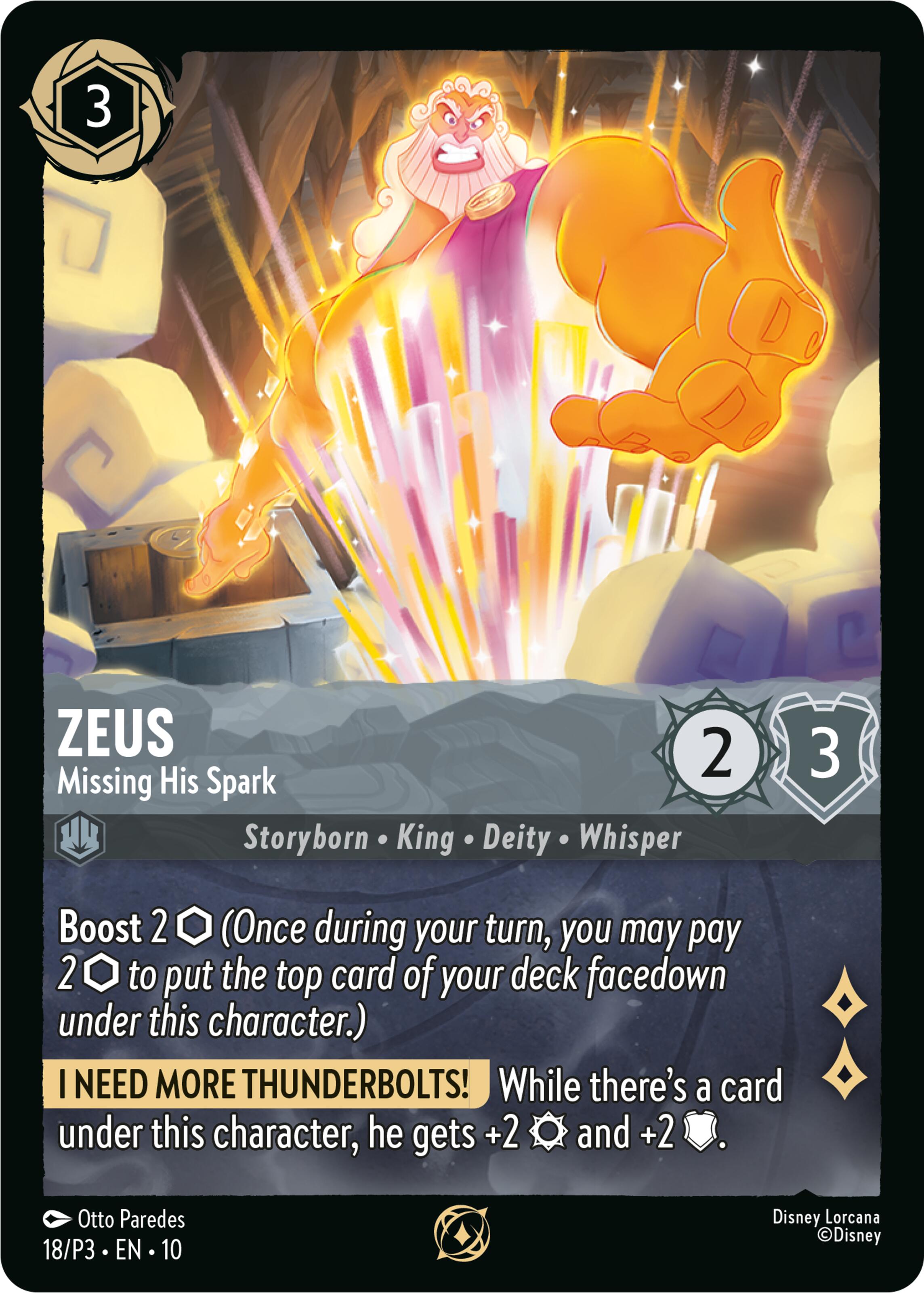 Zeus - Missing His Spark (18) [Promo Cards] | Good Games Cannington