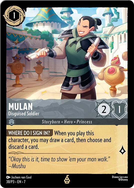 Mulan - Disguised Soldier (38) [Promo Cards] | Good Games Cannington