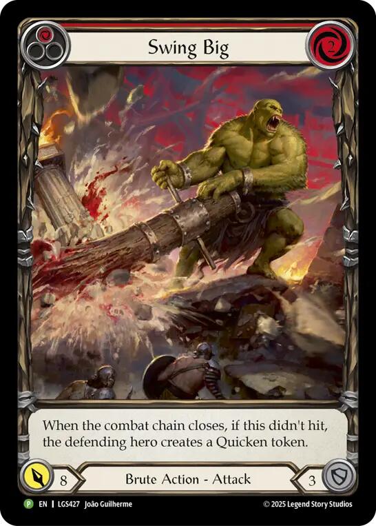 Swing Big (Extended Art) [LGS427] (Promo)  Rainbow Foil | Good Games Cannington