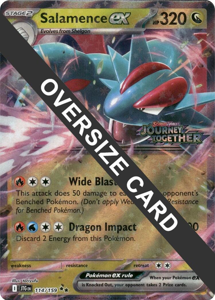 Salamence ex (114/159) (Jumbo Card) [Scarlet & Violet: Journey Together] | Good Games Cannington