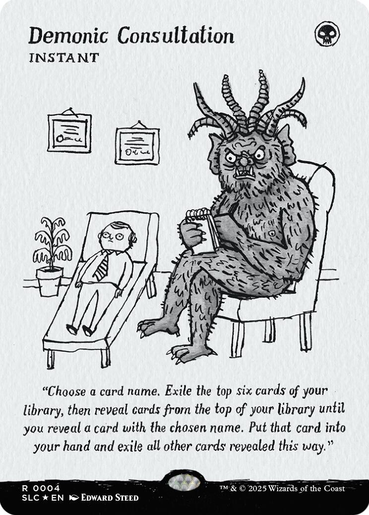 Demonic Consultation (Halo Foil) [Secret Lair Countdown Kit] | Good Games Cannington