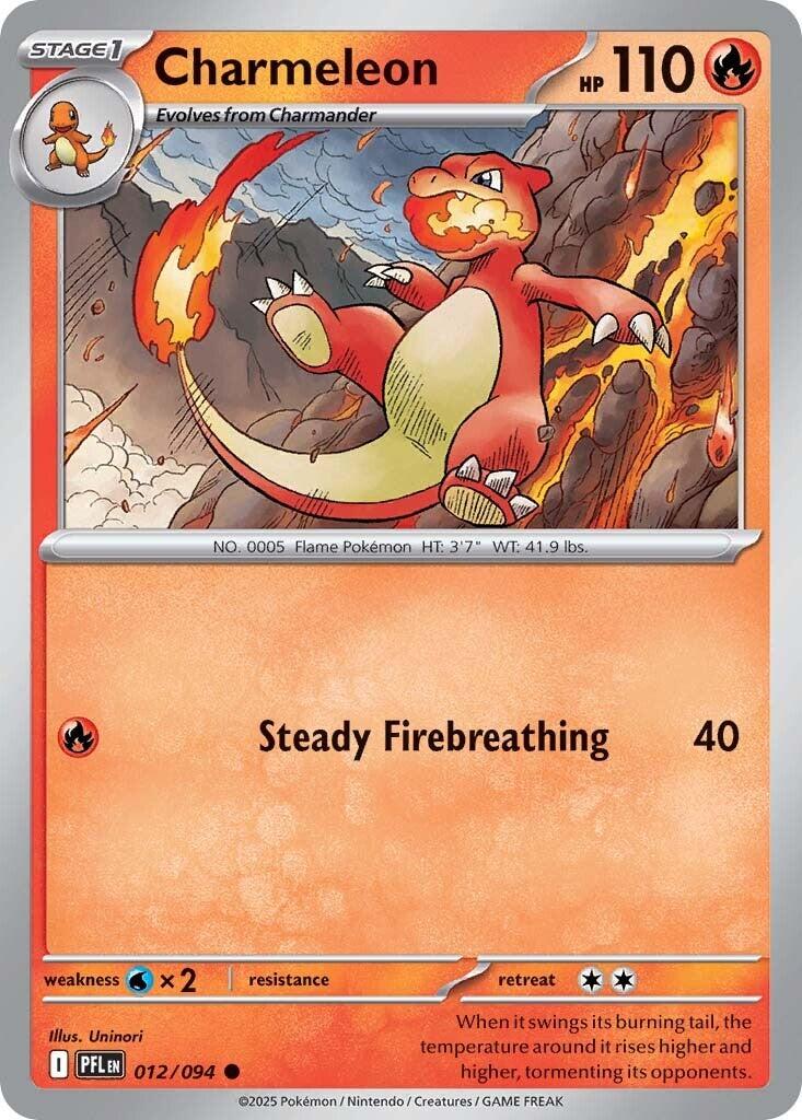 Charmeleon (012/094) [Mega Evolution: Phantasmal Flames] | Good Games Cannington