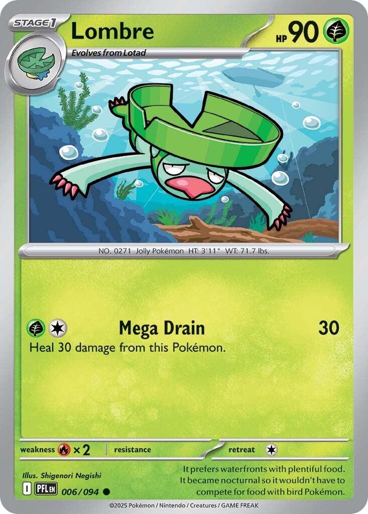 Lombre (006/094) [Mega Evolution: Phantasmal Flames] | Good Games Cannington