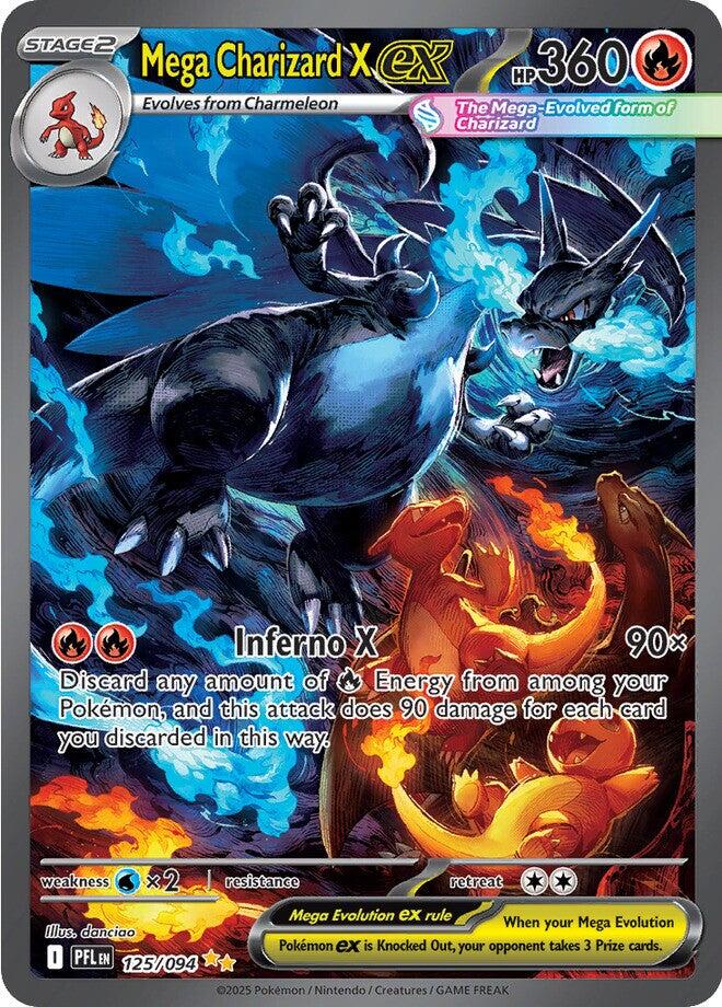 Mega Charizard X ex (125/094) [Mega Evolution: Phantasmal Flames] | Good Games Cannington