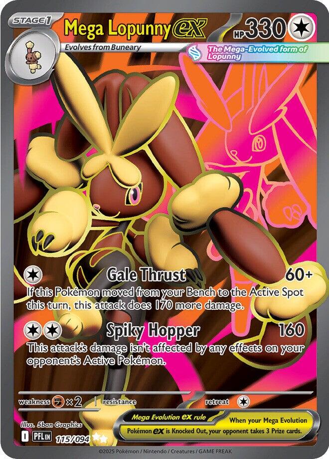 Mega Lopunny ex (115/094) [Mega Evolution: Phantasmal Flames] | Good Games Cannington
