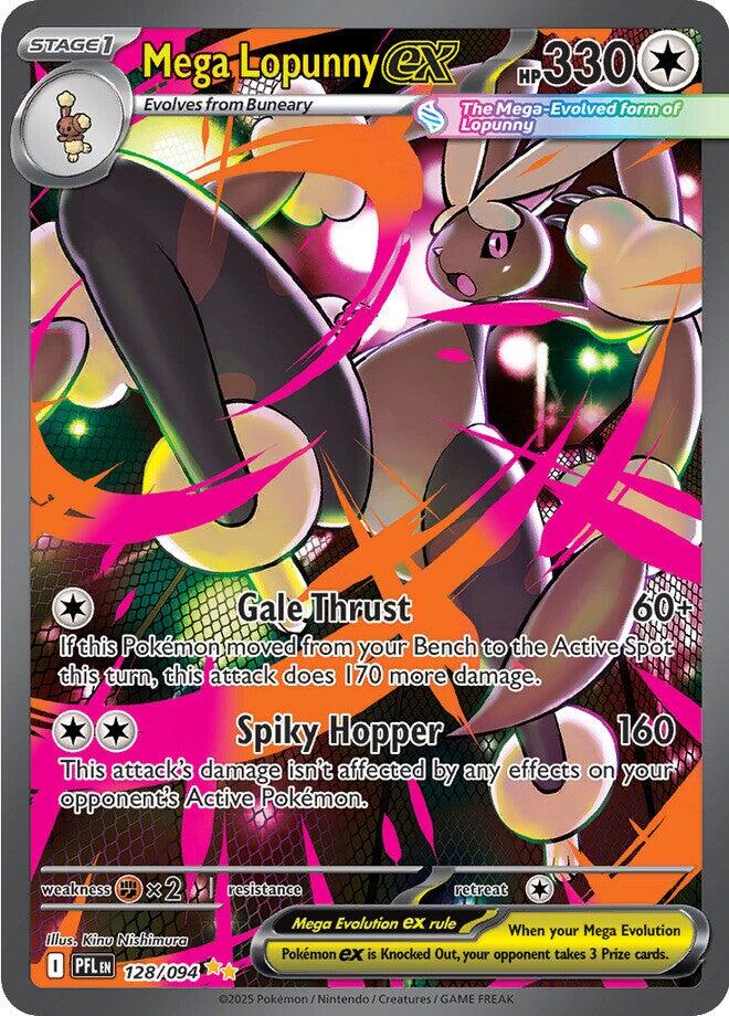 Mega Lopunny ex (128/094) [Mega Evolution: Phantasmal Flames] | Good Games Cannington