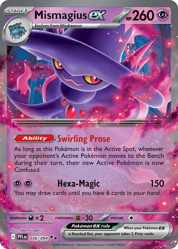 Mismagius ex (036/094) [Mega Evolution: Phantasmal Flames] | Good Games Cannington