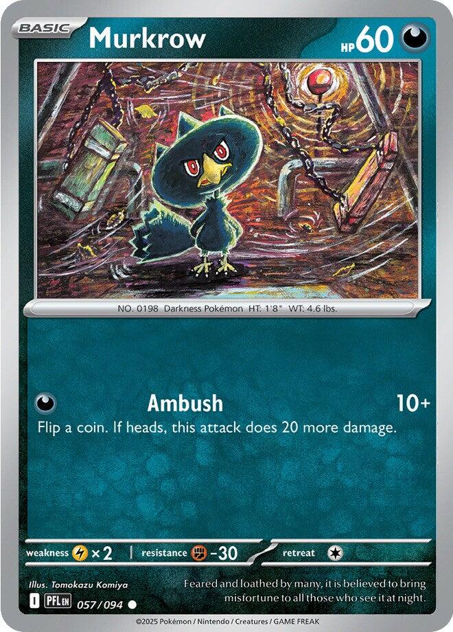 Murkrow (057/094) [Mega Evolution: Phantasmal Flames] | Good Games Cannington