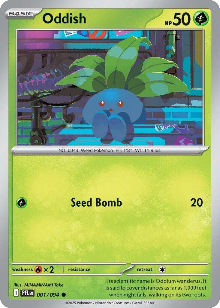 Oddish (001/094) [Mega Evolution: Phantasmal Flames] | Good Games Cannington
