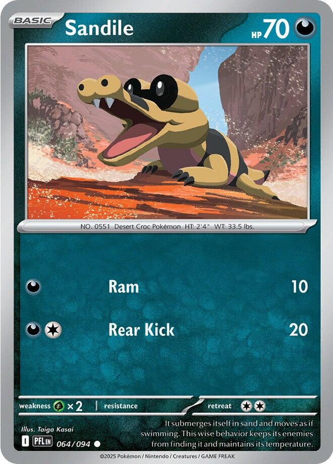 Sandile (064/094) [Mega Evolution: Phantasmal Flames] | Good Games Cannington