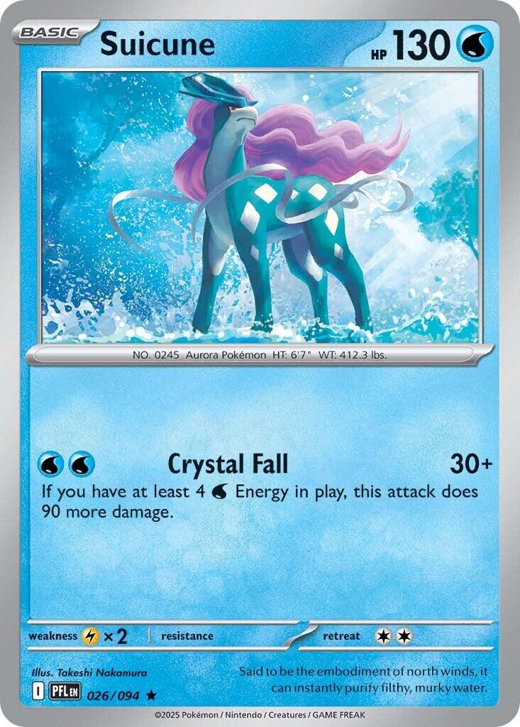 Suicune (026/094) [Mega Evolution: Phantasmal Flames] | Good Games Cannington