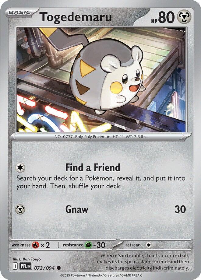 Togedemaru (073/094) [Mega Evolution: Phantasmal Flames] | Good Games Cannington