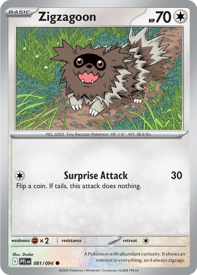 Zigzagoon (081/094) [Mega Evolution: Phantasmal Flames] | Good Games Cannington