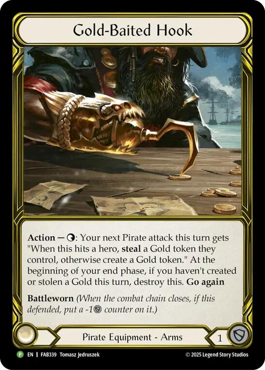 Gold-Baited Hook (Golden) [FAB339] (Promo)  Cold Foil | Good Games Cannington