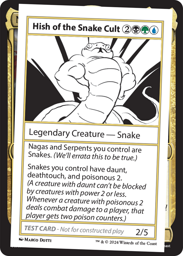 Hish of the Snake Cult [Mystery Booster 2 Playtest Cards] | Good Games Cannington