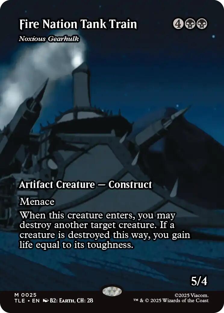 Fire Nation Tank Train - Noxious Gearhulk (Borderless) [Avatar: The Last Airbender: Eternal-Legal] | Good Games Cannington