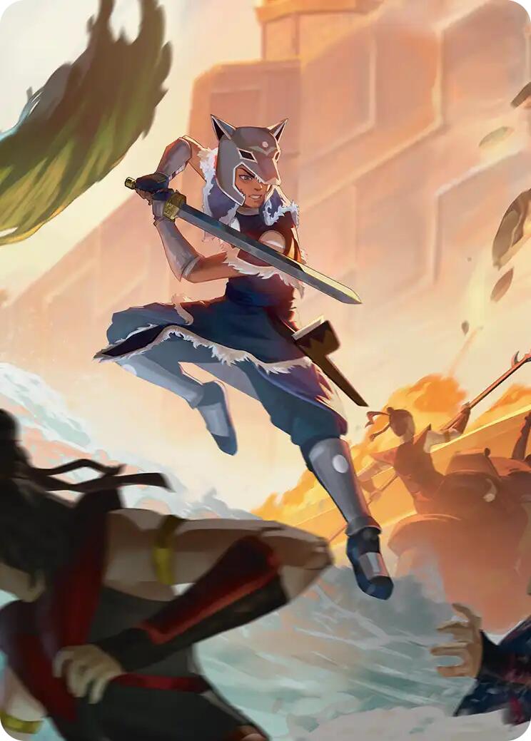 Sokka's Charge Art Card [Avatar: The Last Airbender Art Series] | Good Games Cannington