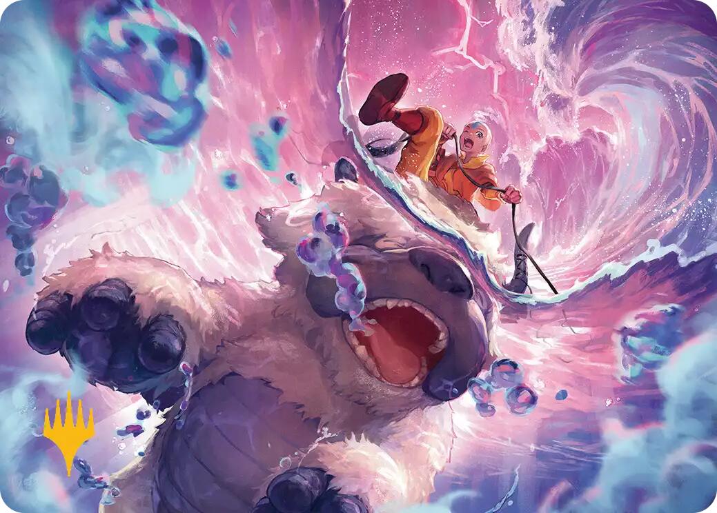 Storm of Memories Art Card (Gold-Stamped Planeswalker Symbol) [Avatar: The Last Airbender Art Series] | Good Games Cannington