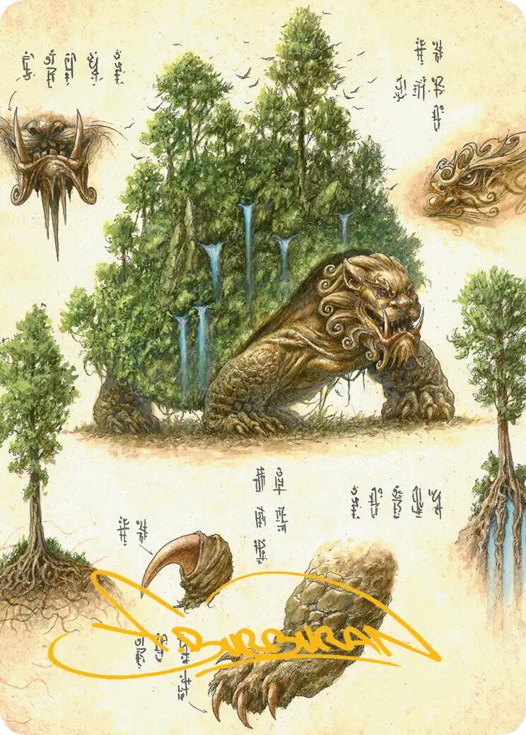 The Lion-Turtle Art Card (Gold-Stamped Signature) [Avatar: The Last Airbender Art Series] | Good Games Cannington