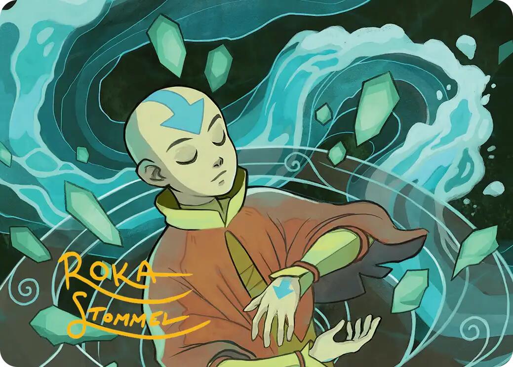 Aang, at the Crossroads Art Card (Gold-Stamped Signature) [Avatar: The Last Airbender Art Series] | Good Games Cannington