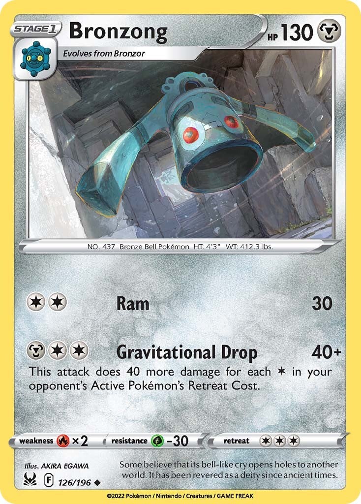 Bronzong (126/196) [Sword & Shield: Lost Origin] | Good Games Cannington