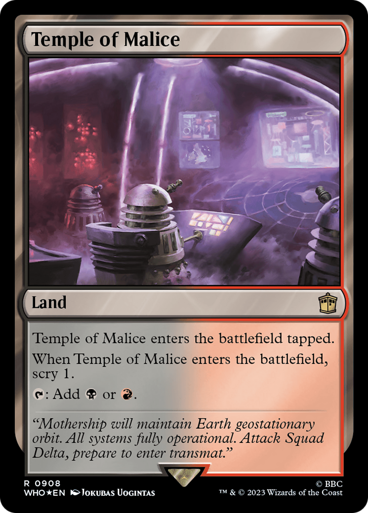 Temple of Malice (Surge Foil) [Doctor Who] | Good Games Cannington