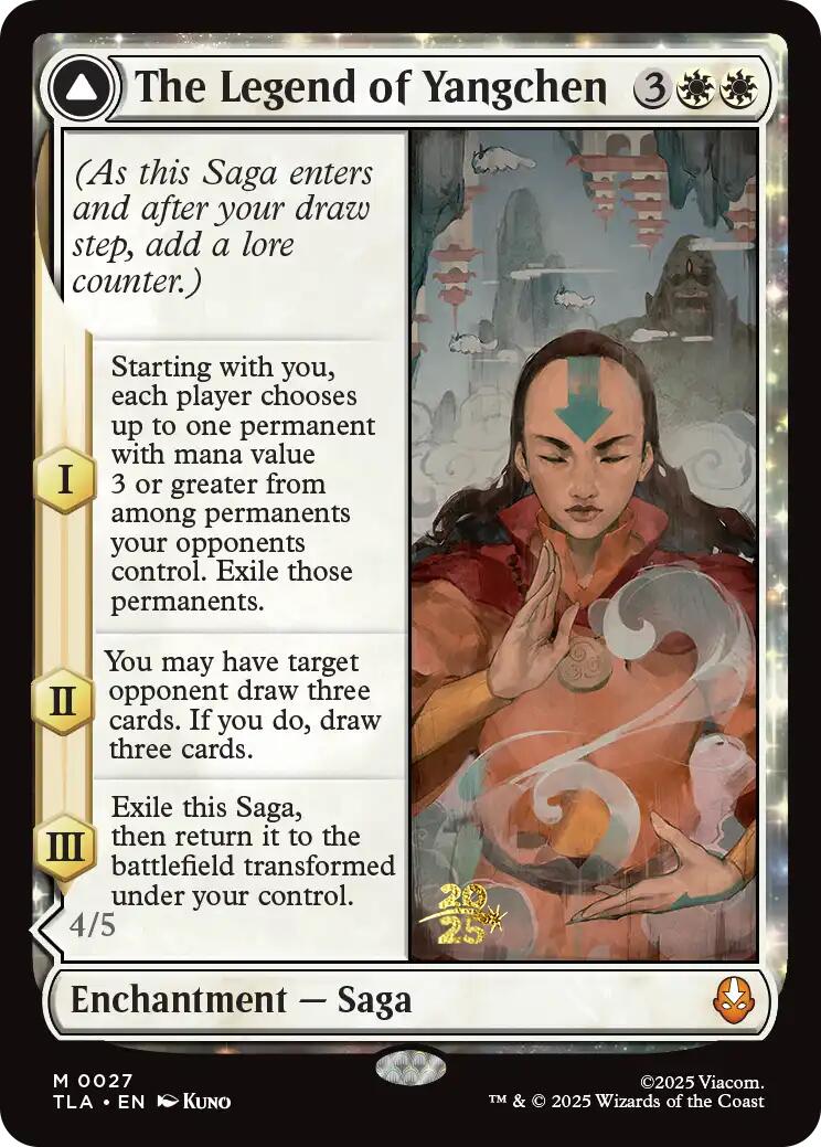 The Legend of Yangchen [Avatar: The Last Airbender Prerelease Cards] | Good Games Cannington