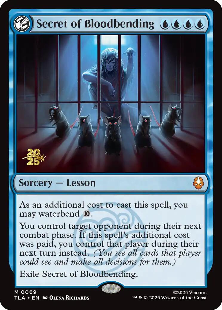 Secret of Bloodbending [Avatar: The Last Airbender Prerelease Cards] | Good Games Cannington