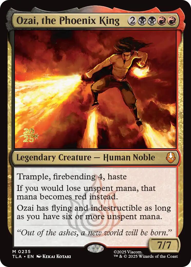 Ozai, the Phoenix King [Avatar: The Last Airbender Prerelease Cards] | Good Games Cannington