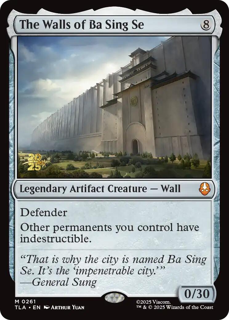 The Walls of Ba Sing Se [Avatar: The Last Airbender Prerelease Cards] | Good Games Cannington