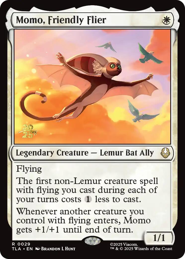Momo, Friendly Flier [Avatar: The Last Airbender Prerelease Cards] | Good Games Cannington