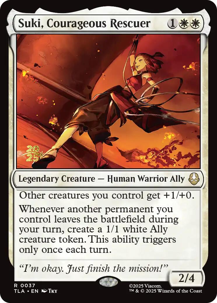 Suki, Courageous Rescuer [Avatar: The Last Airbender Prerelease Cards] | Good Games Cannington