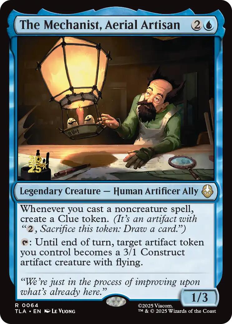 The Mechanist, Aerial Artisan [Avatar: The Last Airbender Prerelease Cards] | Good Games Cannington