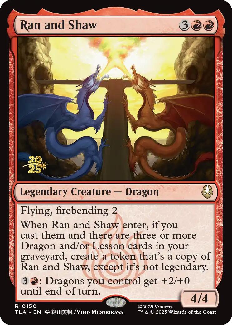 Ran and Shaw [Avatar: The Last Airbender Prerelease Cards] | Good Games Cannington
