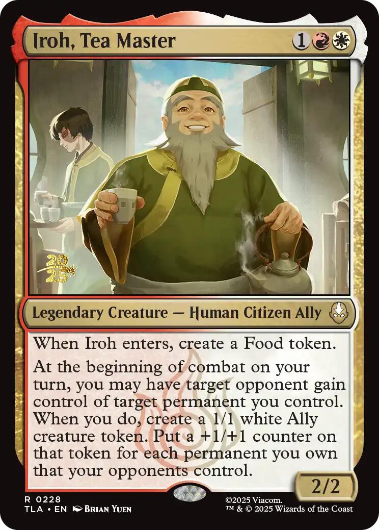 Iroh, Tea Master [Avatar: The Last Airbender Prerelease Cards] | Good Games Cannington