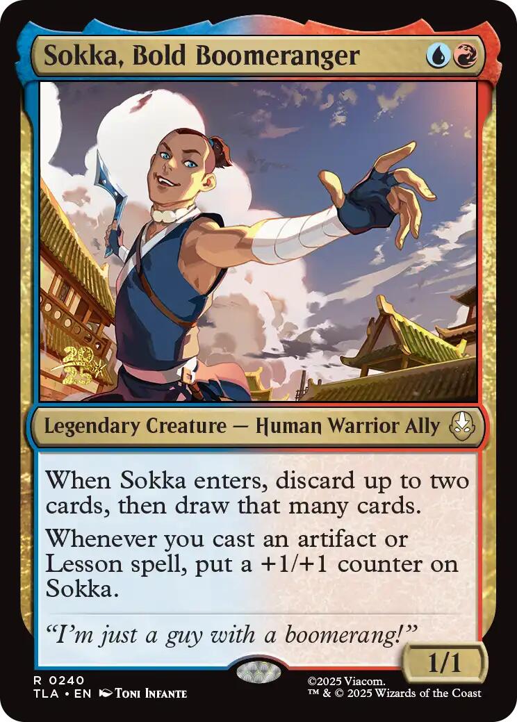 Sokka, Bold Boomeranger [Avatar: The Last Airbender Prerelease Cards] | Good Games Cannington