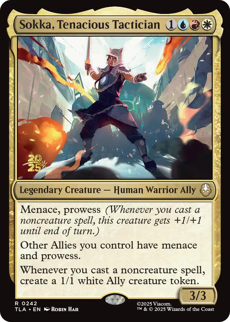 Sokka, Tenacious Tactician [Avatar: The Last Airbender Prerelease Cards] | Good Games Cannington