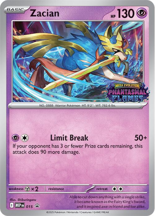 Zacian (015) (Prerelease) [Mega Evolution Promo] | Good Games Cannington